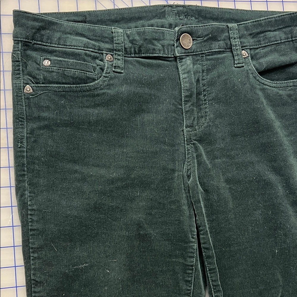 Kut from the Kloth Forest Green Corduroy Trousers